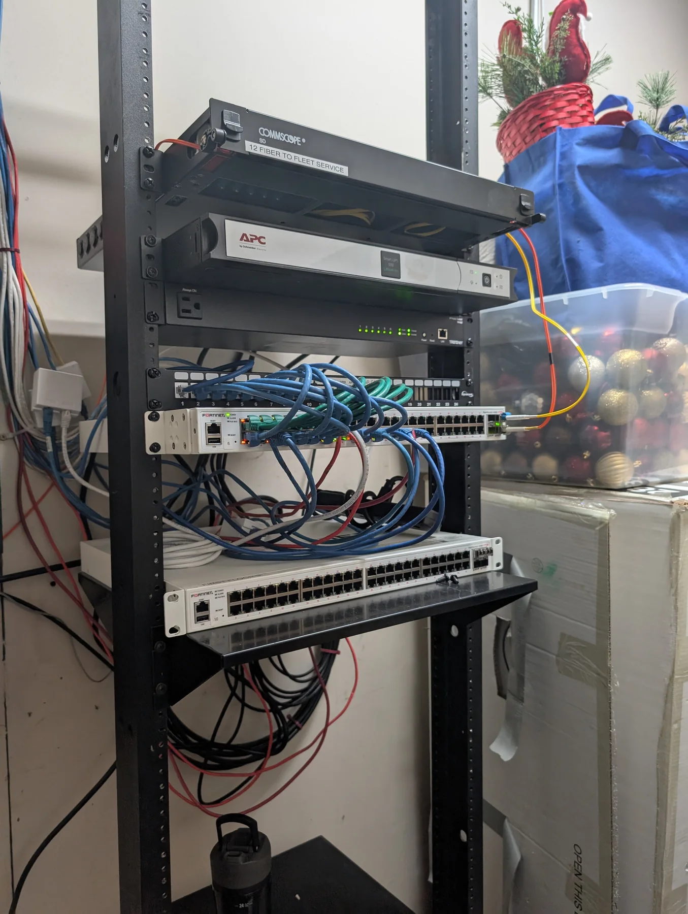 Before - existing rack for automotive operations project