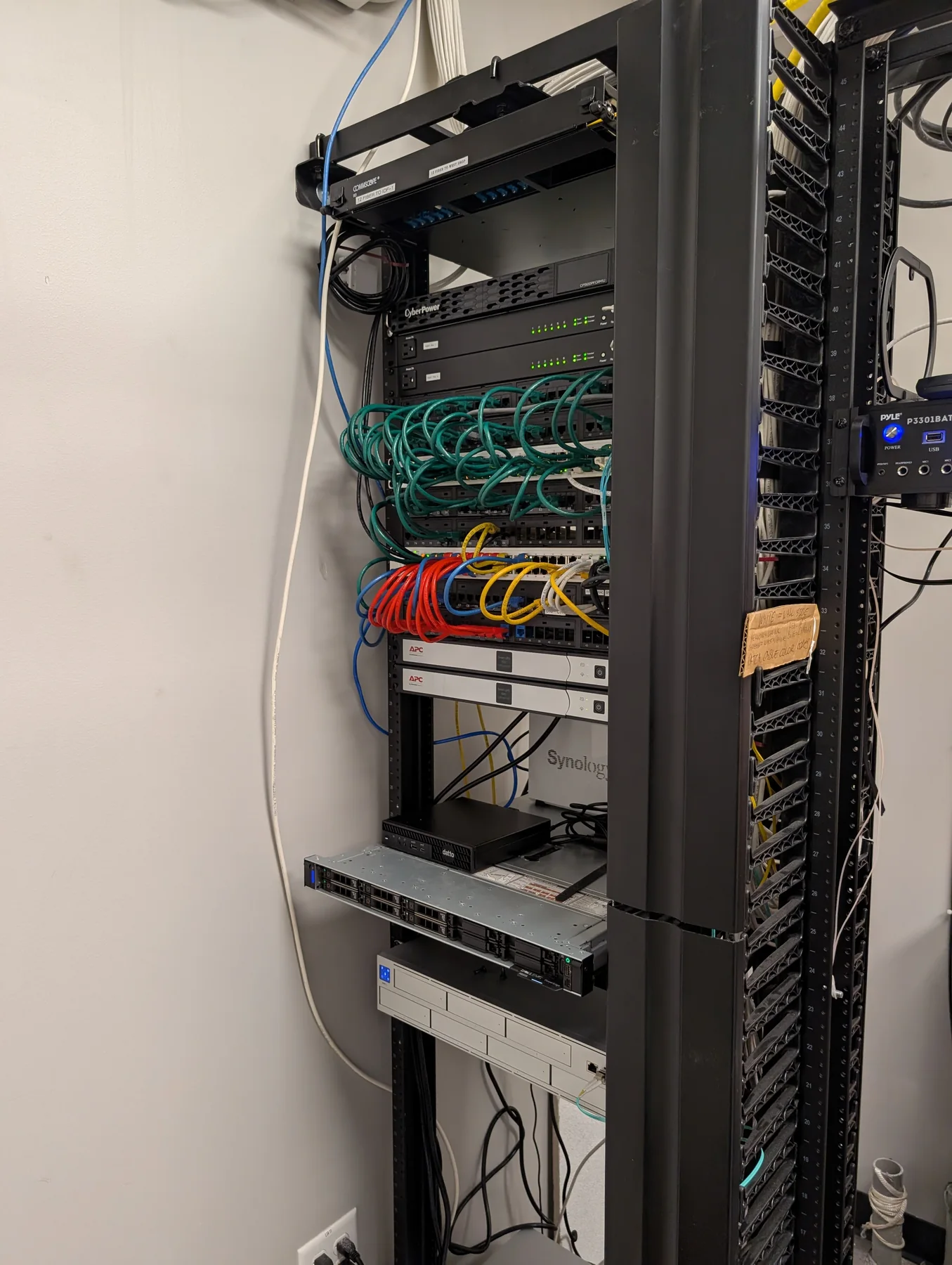 After - rebuilt rack for automotive operations project