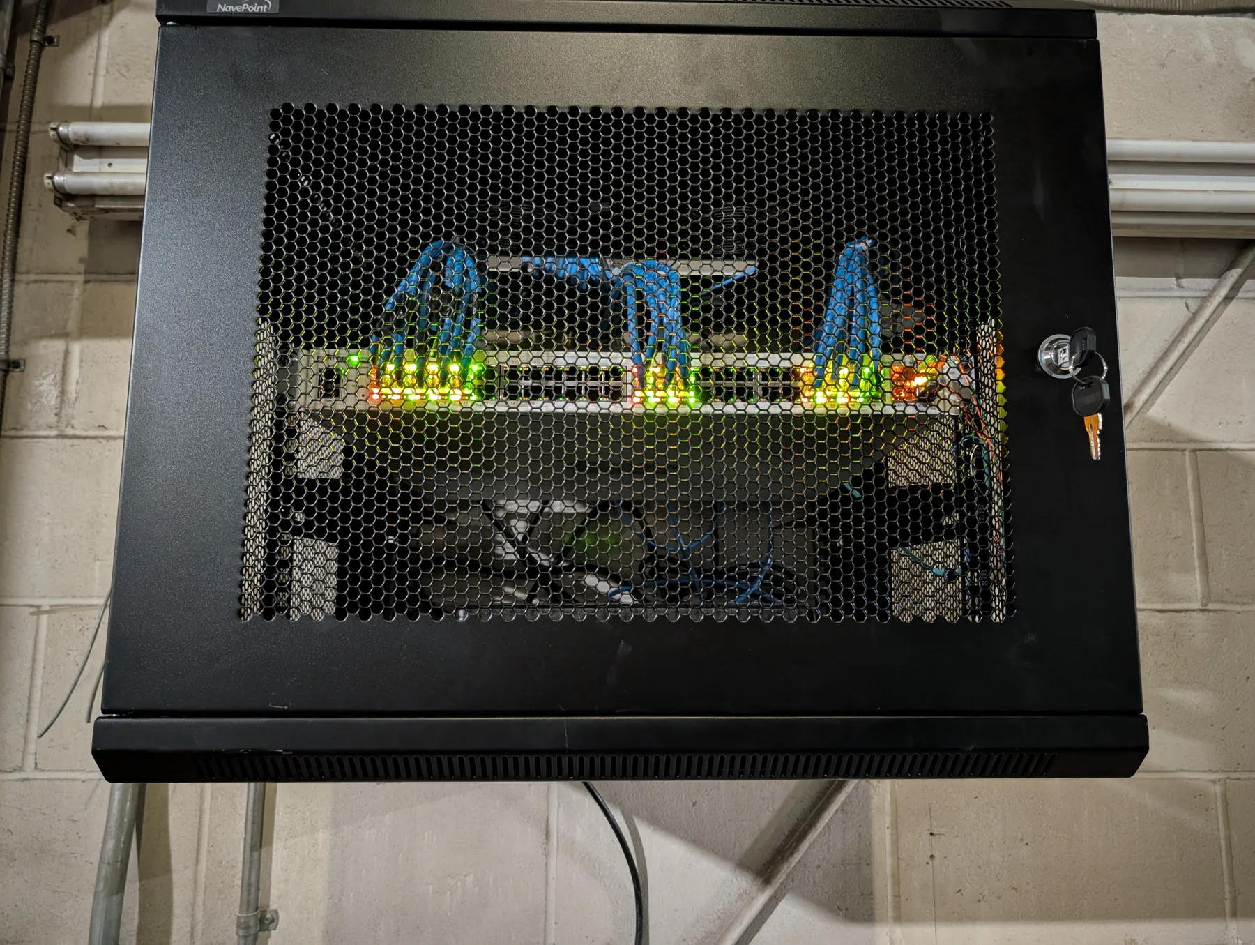 Before - remote rack for multi-building infrastructure project