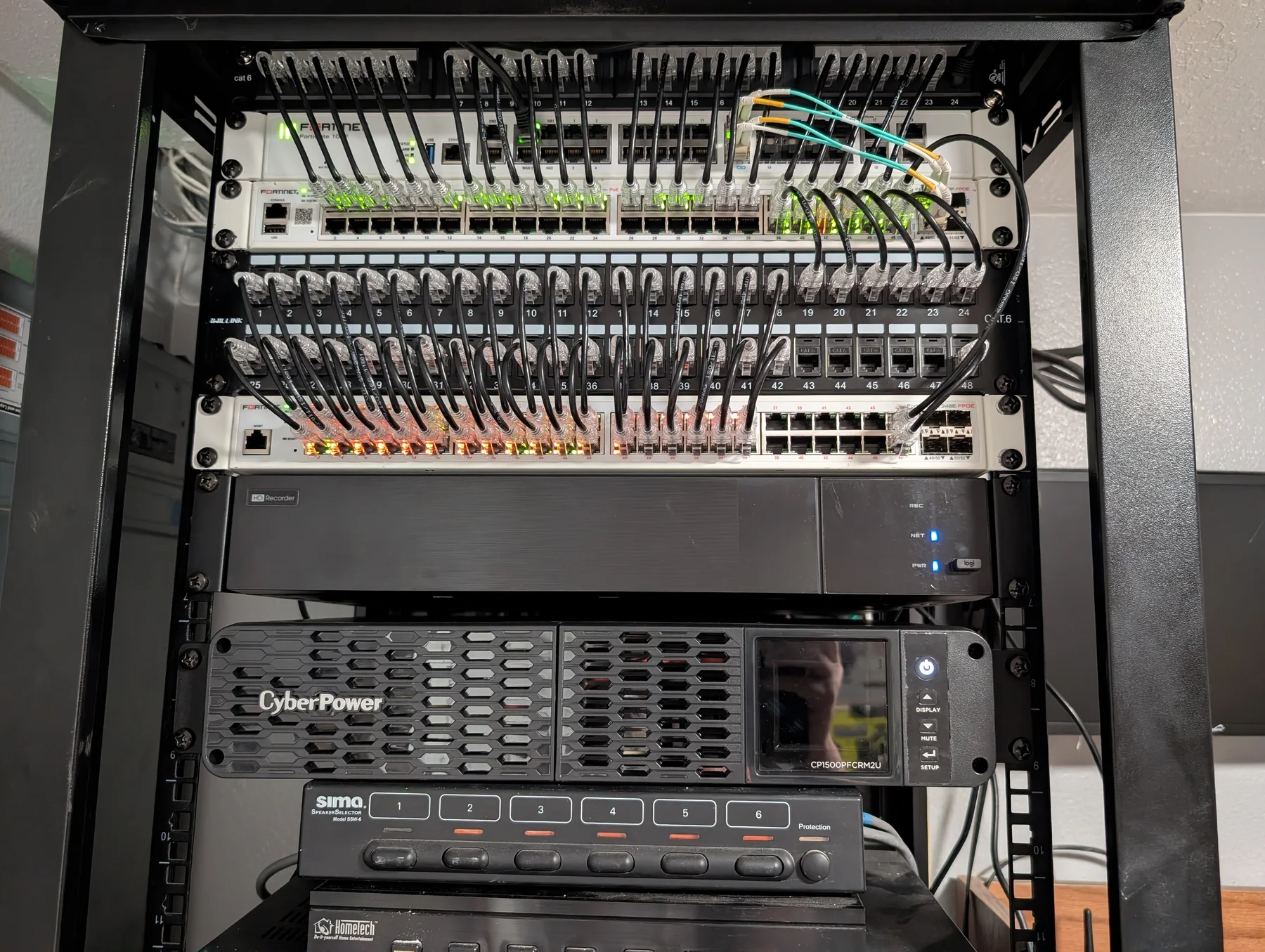 Compact infrastructure for healthcare network & physical security project